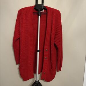 Vintage Marsh Landing size Medium women's Sweater Cardigan Button Up